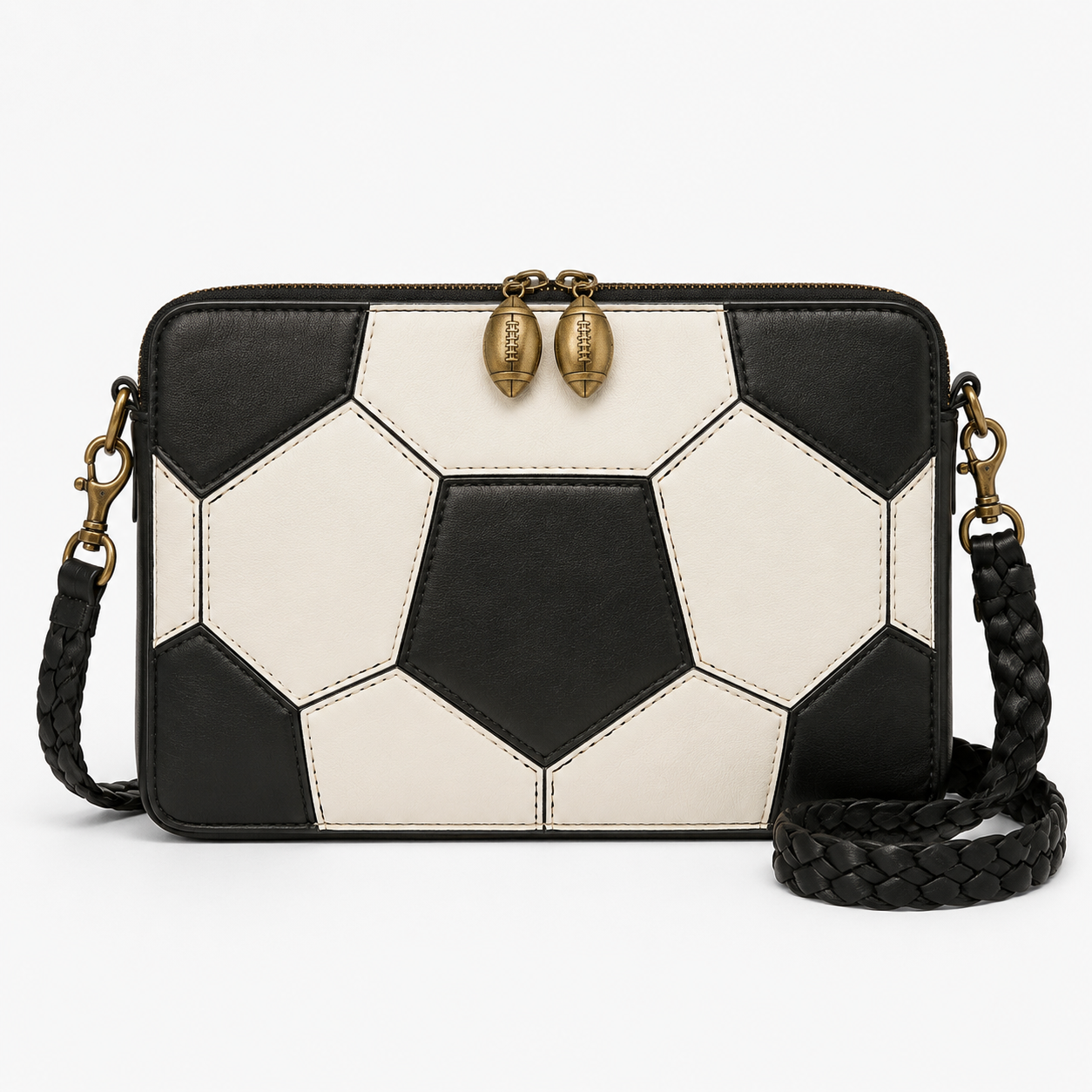Sport Chic Football-Inspired Clutch