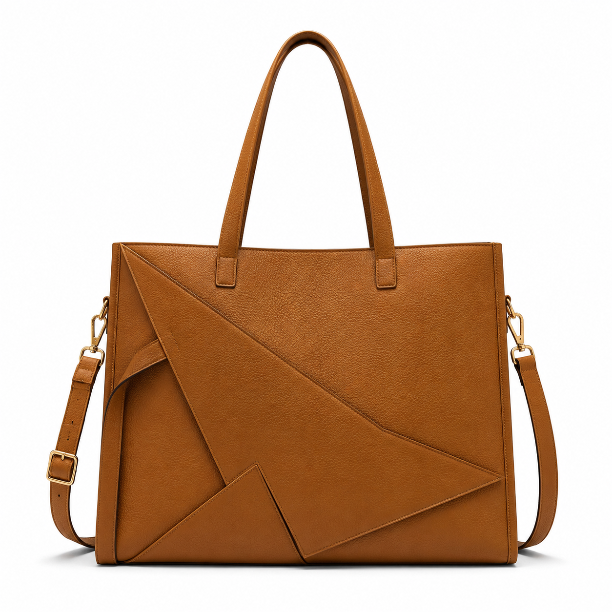 Geometric Structured Cabas Tote